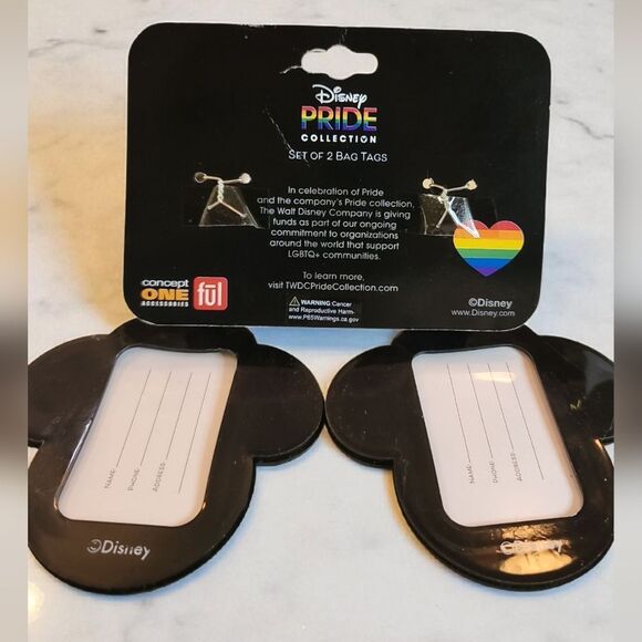 Disney Minnie Mouse Rainbow Luggage Tags NWT - Picture 2 of 2